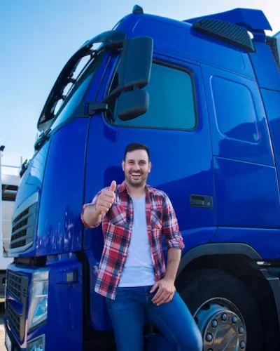 chofer camión mercancía transporte